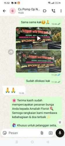 Testimonial Papan Bunga cirebon