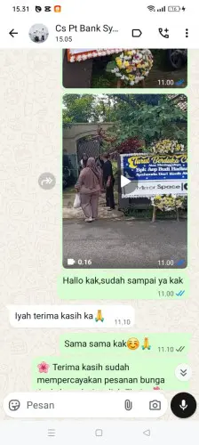 Testimonial Papan Bunga cirebon